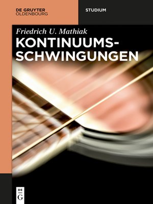 cover image of Kontinuumsschwingungen